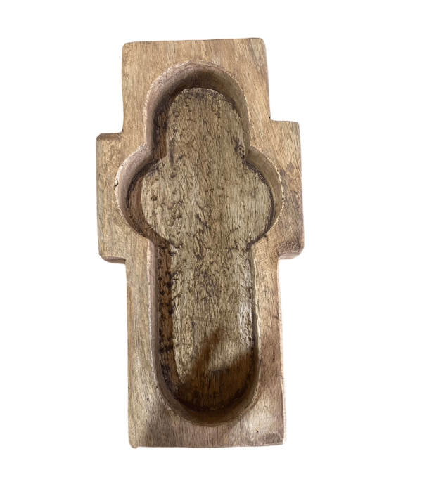 Wood Cross Bowl