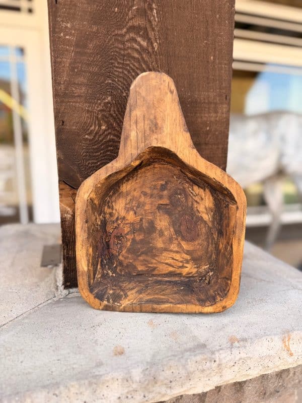 Ear Tag Wood Bowl
