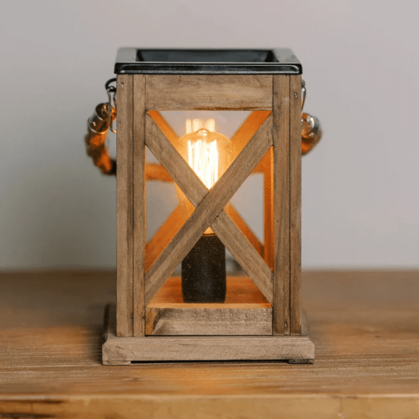 Tart Warmer with Walnut & Edison Bulb