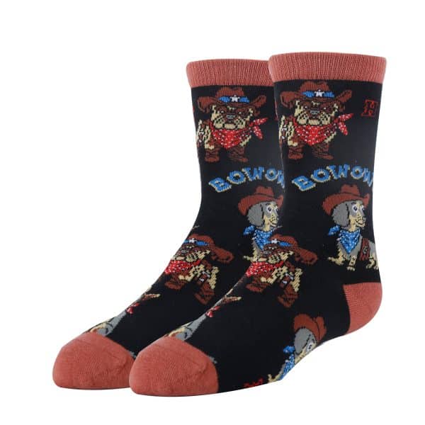 Yee Howl | Kids' Western Dog Crew Socks