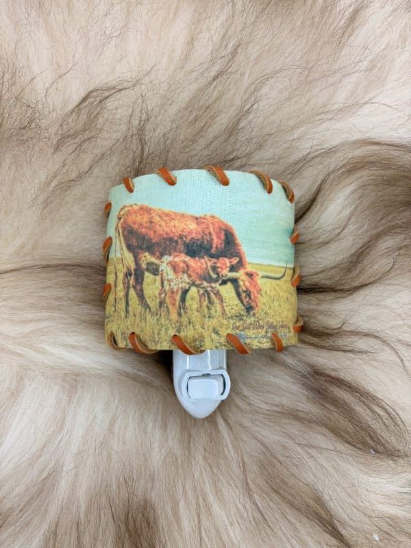 Longhorn Cow & Calf Nightlight
