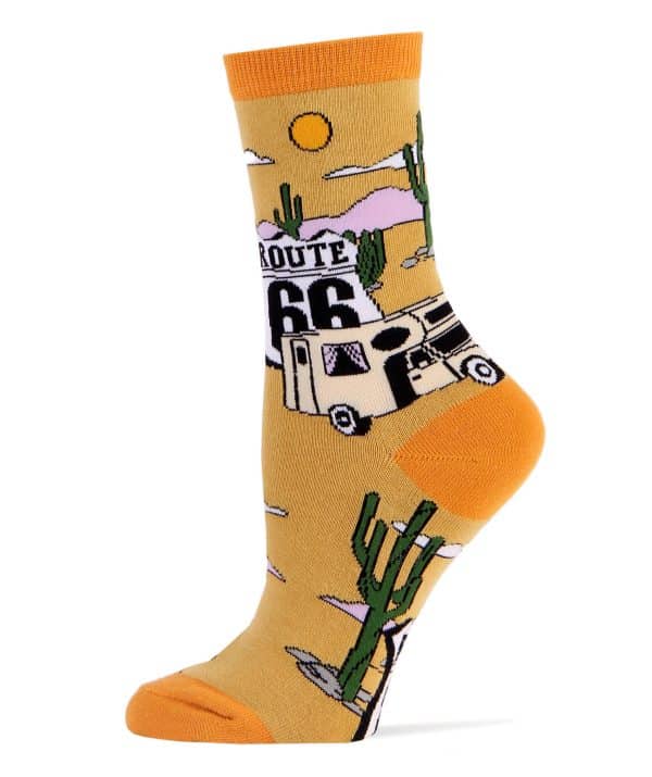 Get Your Kicks | Women's Funny Route 66 Trip Crew Socks