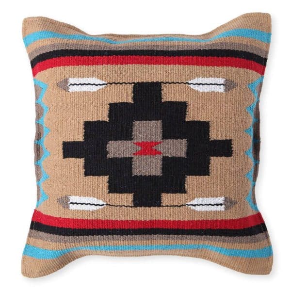 Handwoven Cotton Azteca Pillow Cover, Design #12