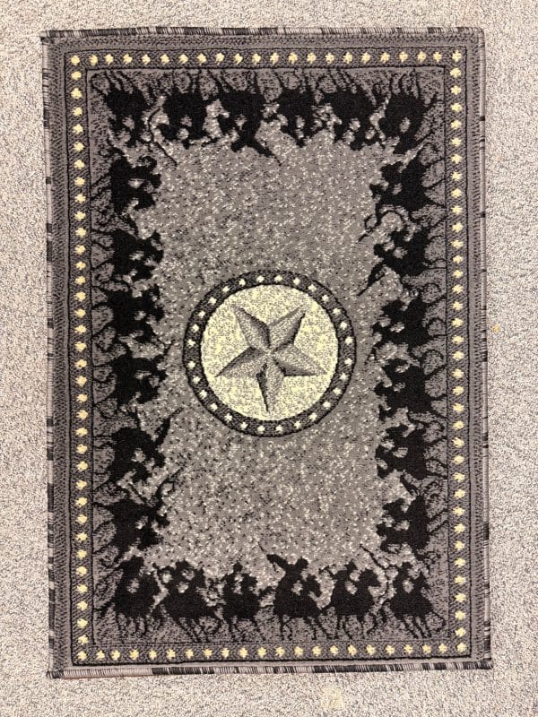 Running Horses Western Rug - 2' x 3'