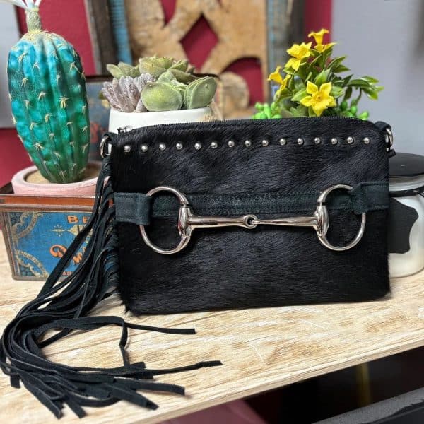 Black Bit Stud Purse