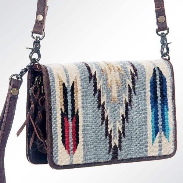 Aztec Woven Saddle Blanket Clutch Bag
