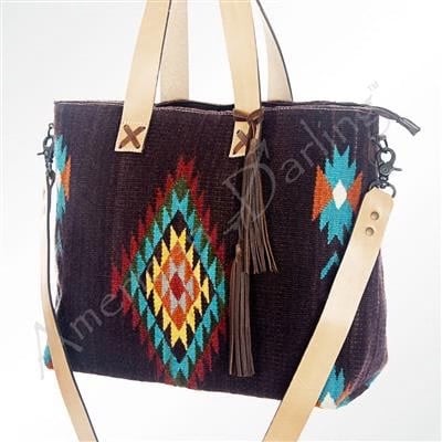 Woven Saddle Blanket Tote Bag