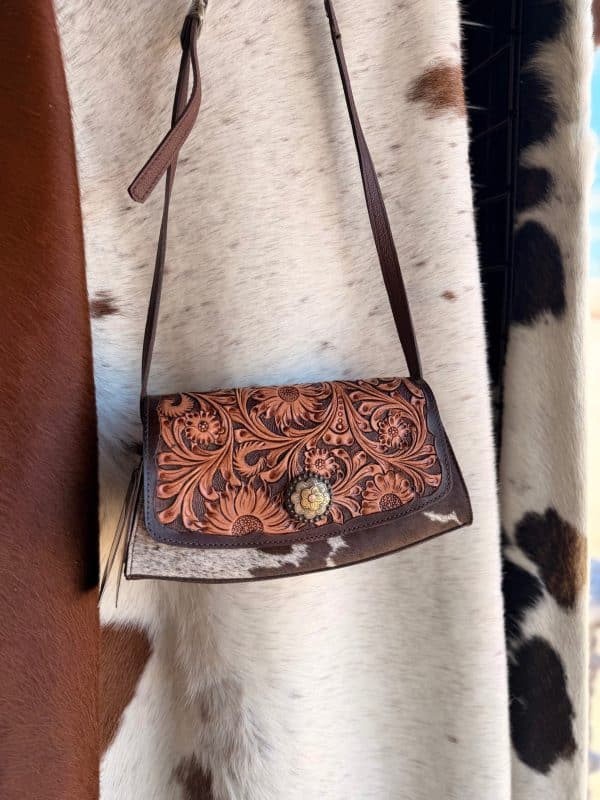 Genuine Leather and Hair-On Hide Bag