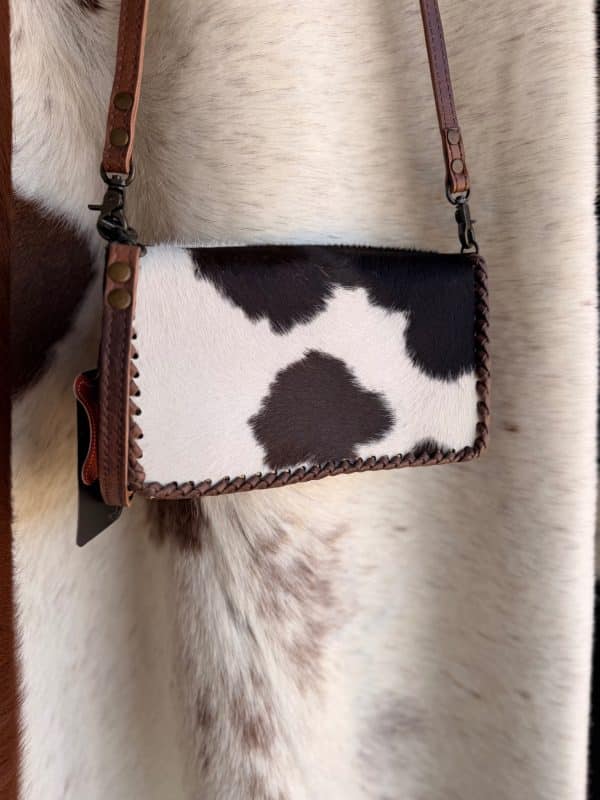 Hair-On Hide Clutch Bag