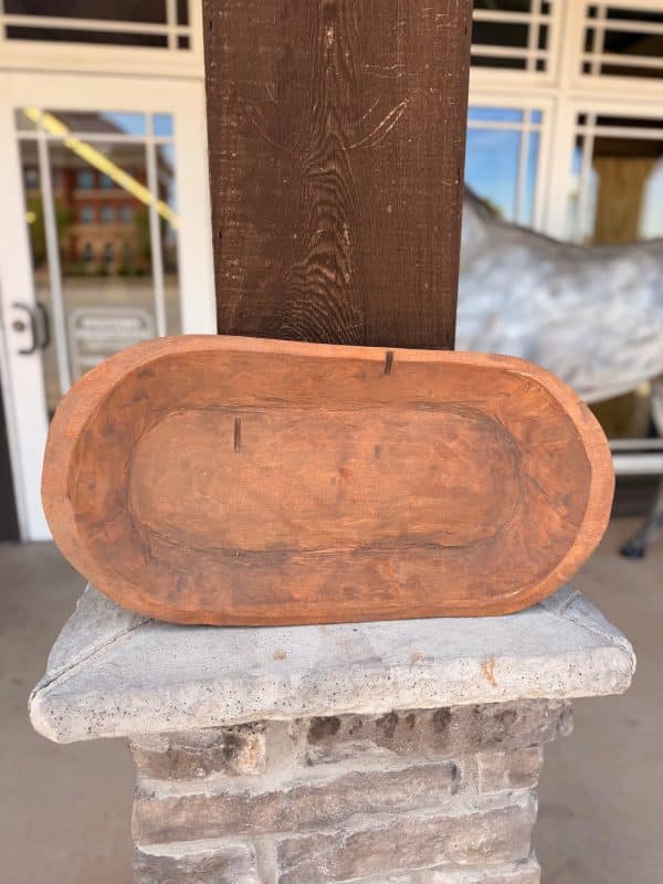 Wide Oval Wood Bowl
