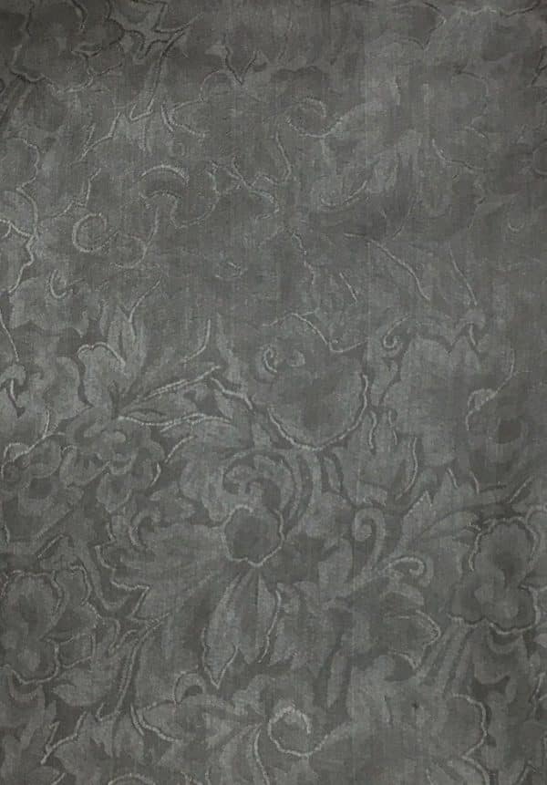 Charcoal Jacquard Silk Scarf - 42"