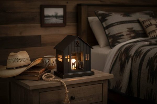 TWO HORSE BARN NIGHTLIGHT