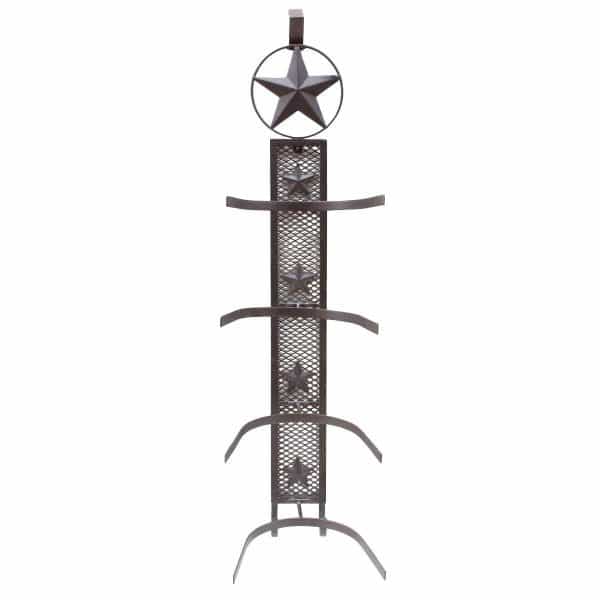 METAL STAR 4 COWBOY HAT RACK,