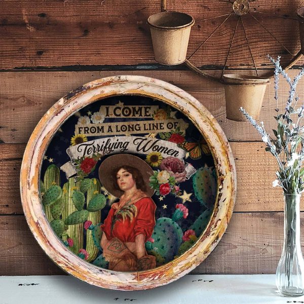 Terrifying Women - Circle Artwork: Large - 28"