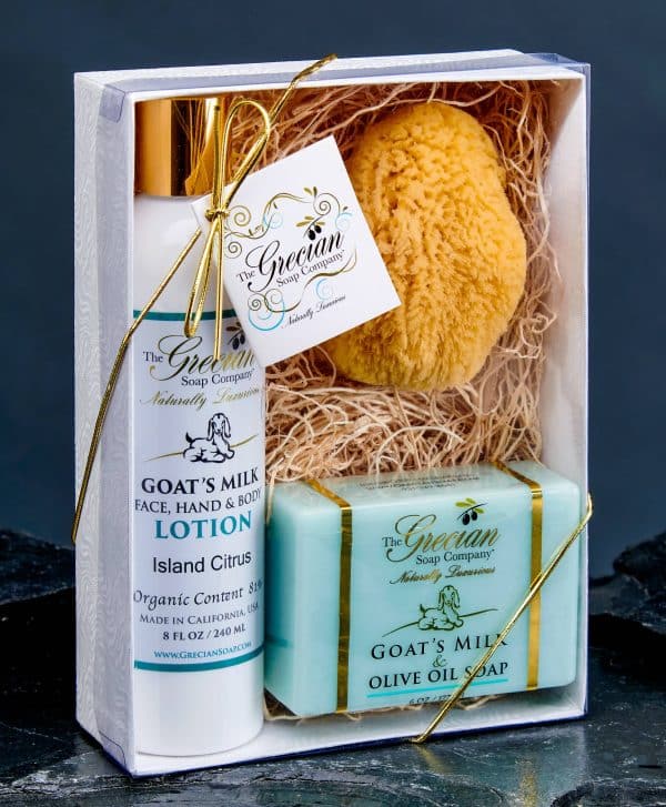 Lotion, Soap and Sponge Gift Set: Lavender