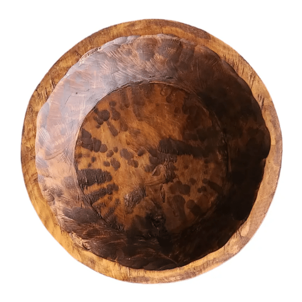 10.5" Round Wood Bowl