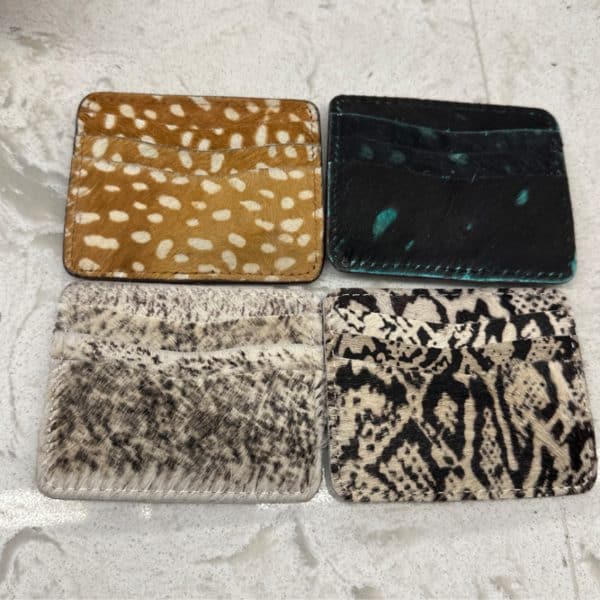 Cowhide card holder