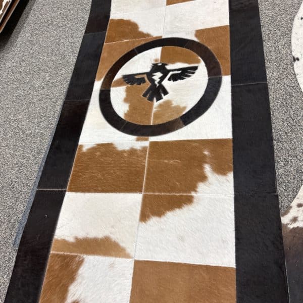 2x8 Patchwork Cowhide Runner