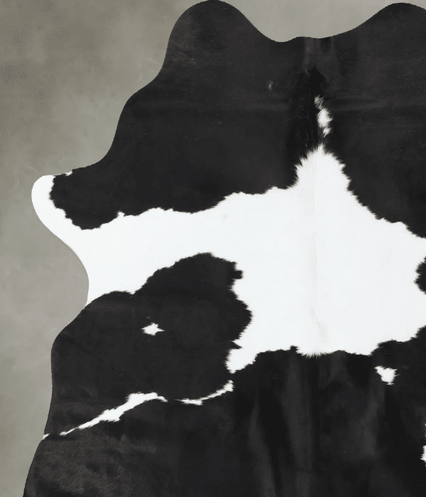 Black + White Spot Cowhide