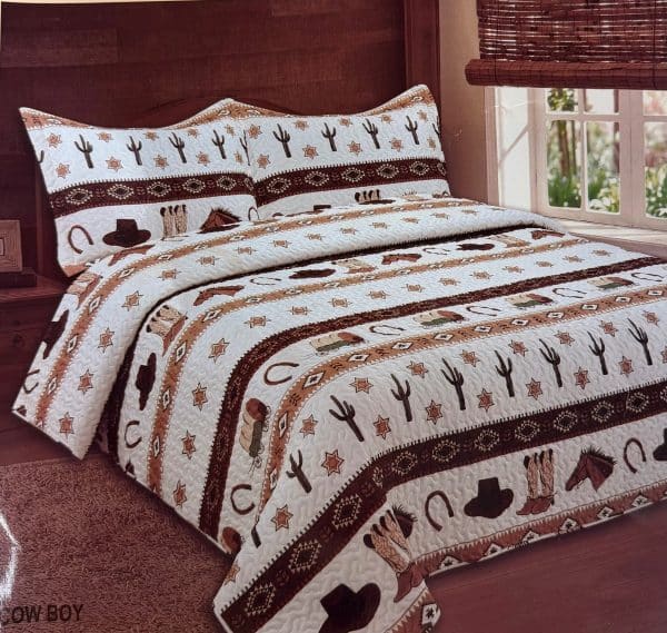 Cow Boy Oversized Quilt Set