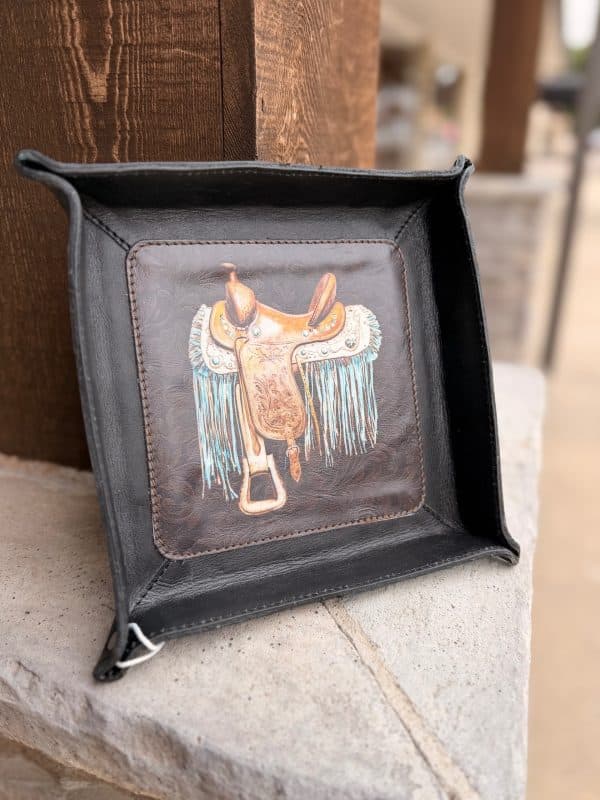 Saddle Picture Leather Tray