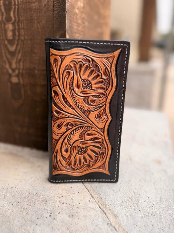 Tooled Leather Men's Wallet