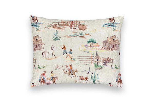 Retro Cowboy Standard Sham